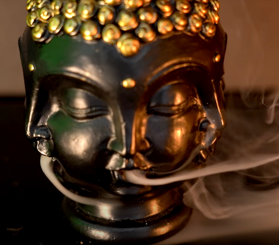 Four-faced Buddha Backflow Incense Burner