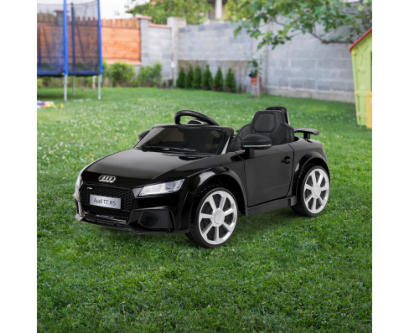 Kids Electric Ride On Car Audi Licensed TTRS Toy Cars Remote 12V Battery Black