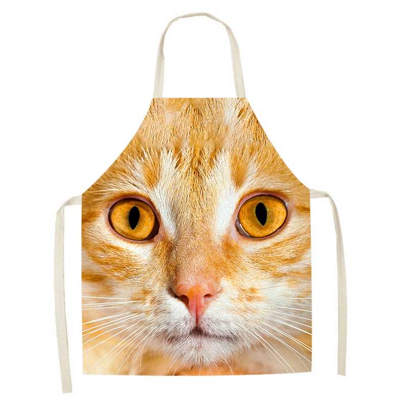 Cute Black Cat Apron Oil Proof Waterproof (15)