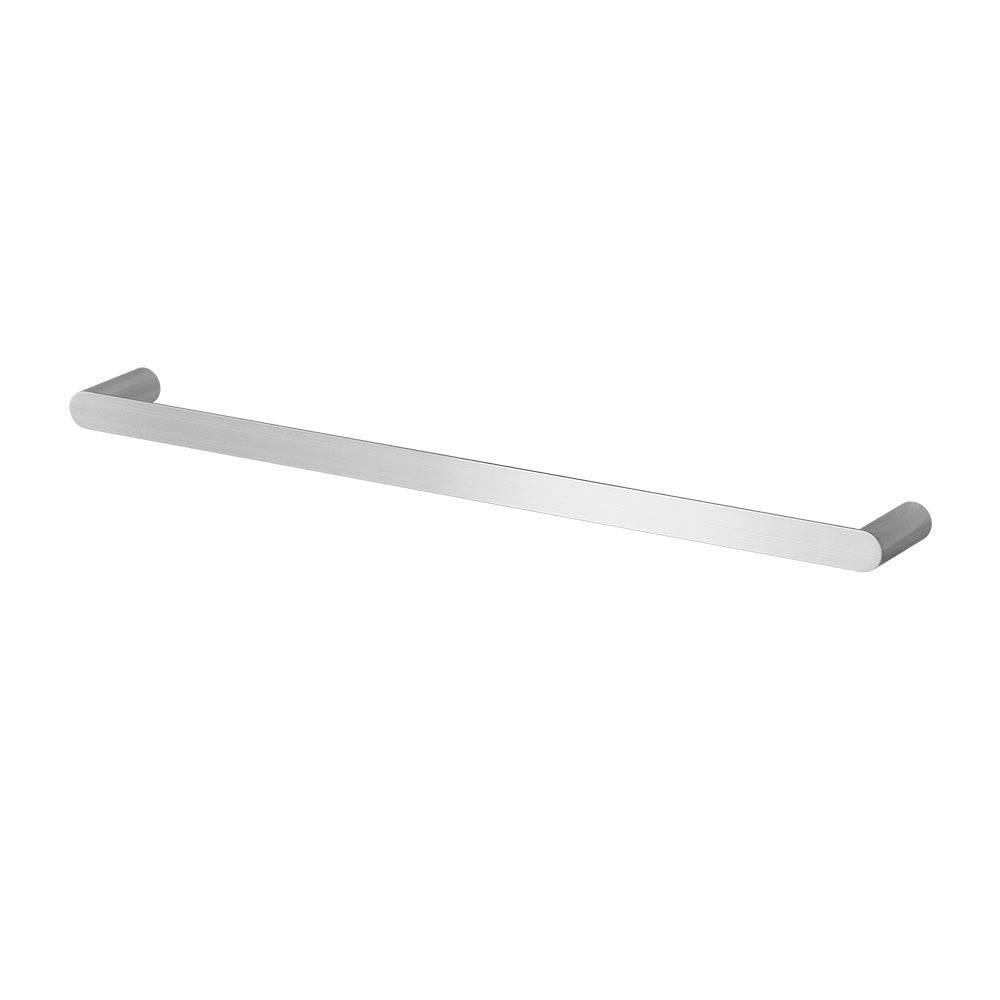 Towel Rail Rack Holder Single 600mm Wall Mounted Stainless Steel Silver