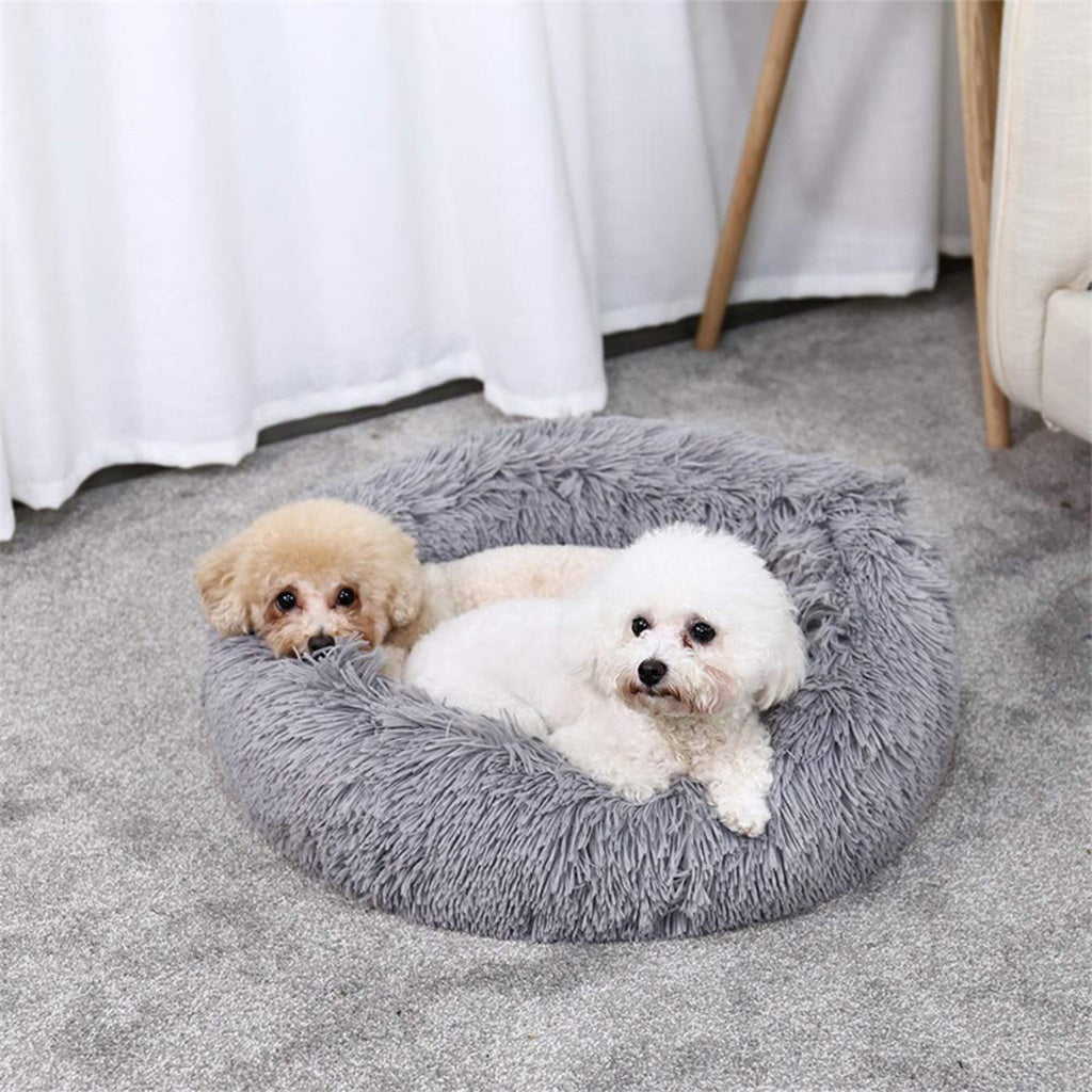 FLOOFI XL 100CM Round Pet Bed (Brown)