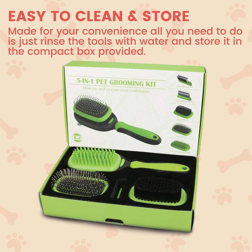 Floofi 5in1 Pet Grooming Set