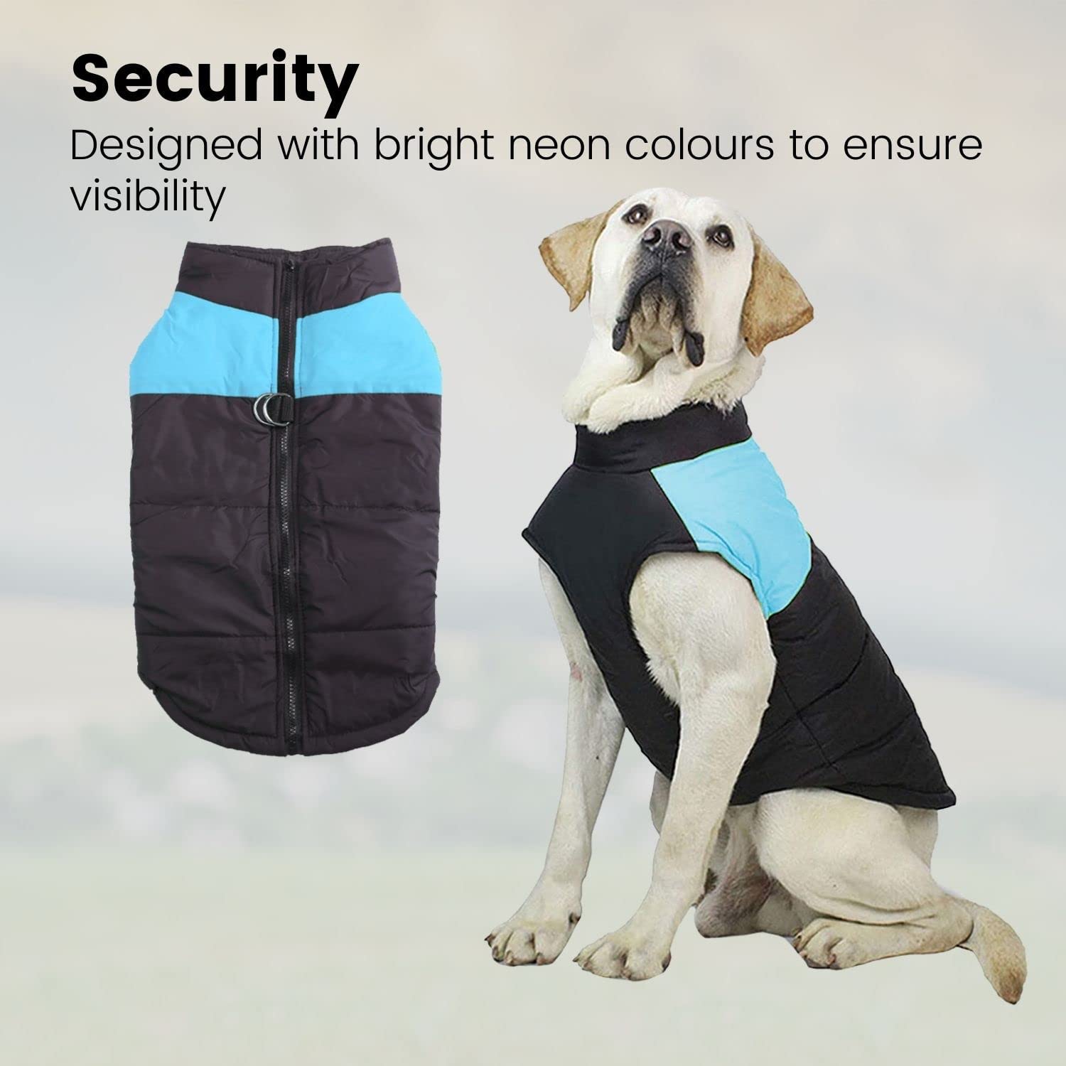 Floofi Pet Winter Vest (4XL Blue)