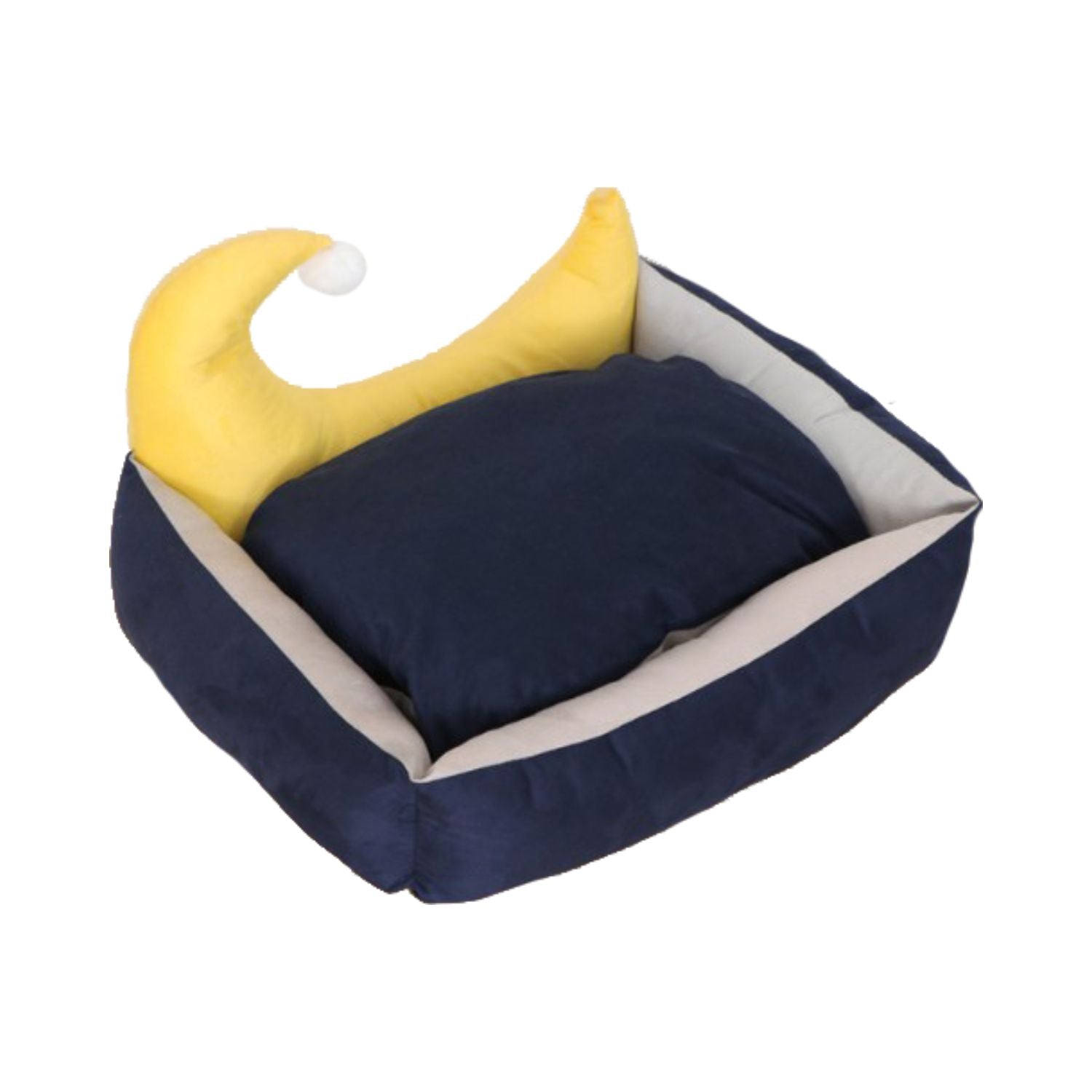 Floofi Pet Bed Moon Design (M Blue)