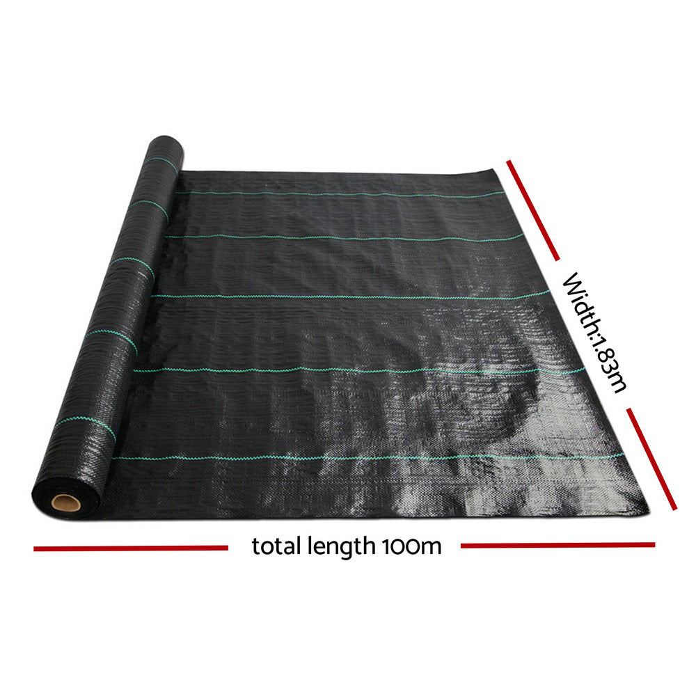 Instahut 1.83x100m Weed Mat Weedmat Control Plant